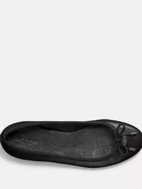 ✨️SALE✨️ COACH Lara Black Ballet Flat with Bow
